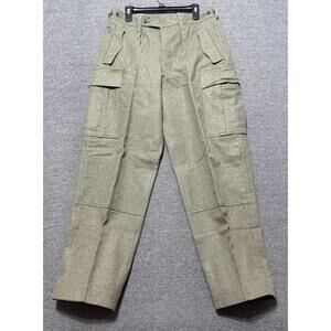 G. Kunst Vintage 1960s Wool German Military Cargo Pants 34x31.5